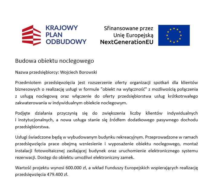 Plakat Krajowego Planu Odbudowy